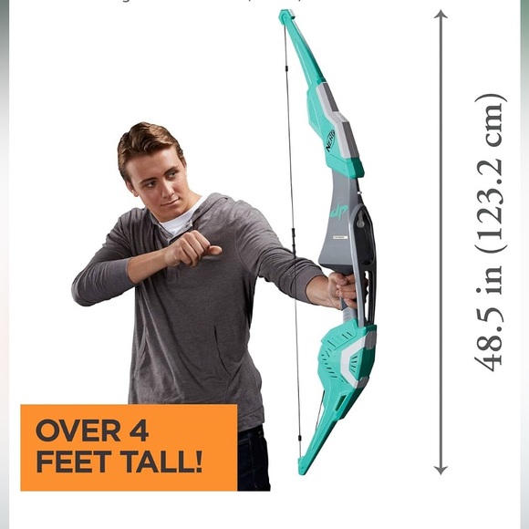 Dude Perfect Nerf Collab 4 Feet Tall Bow and Arrows in Great Ised Condition - Picture 6 of 7